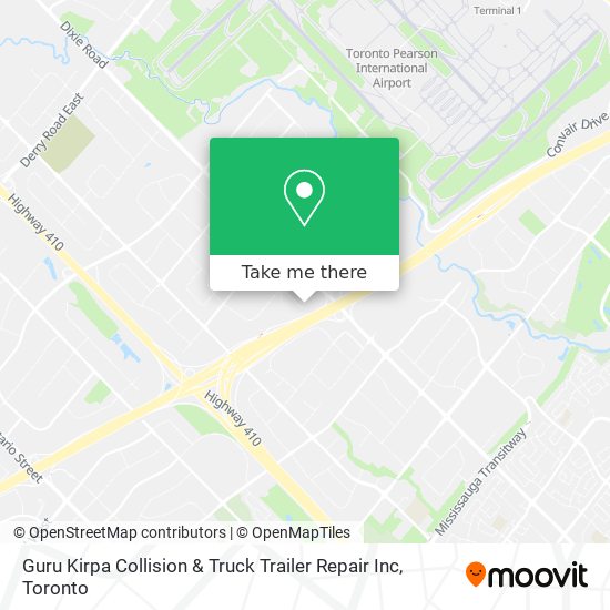 Guru Kirpa Collision & Truck Trailer Repair Inc map