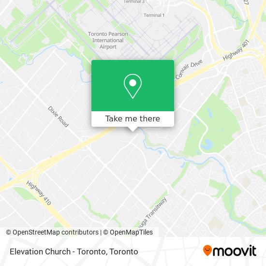 Elevation Church - Toronto map