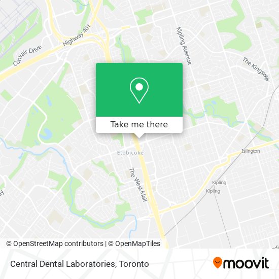 Central Dental Laboratories map