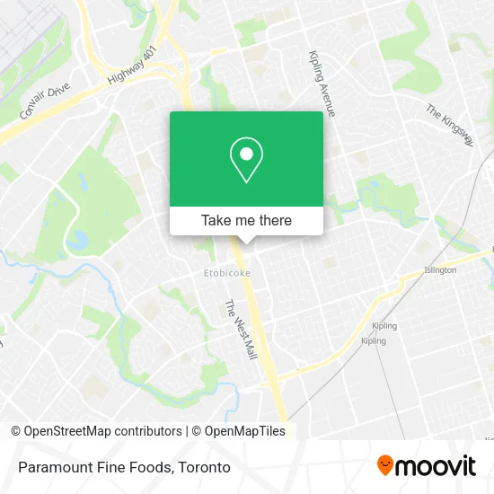 Paramount Fine Foods map