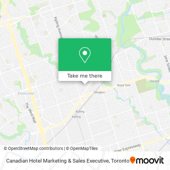 Canadian Hotel Marketing & Sales Executive map