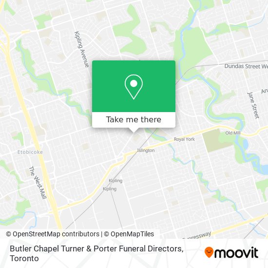 Butler Chapel Turner & Porter Funeral Directors map