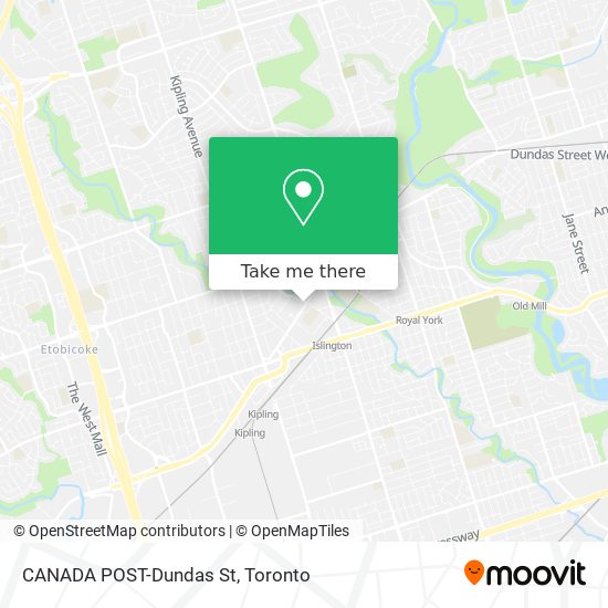 CANADA POST-Dundas St map