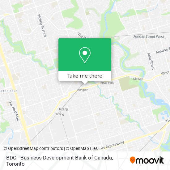 BDC - Business Development Bank of Canada map