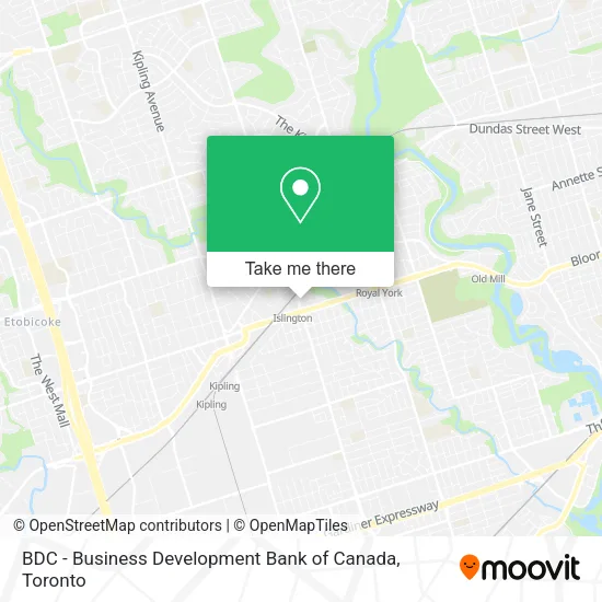 BDC - Business Development Bank of Canada map