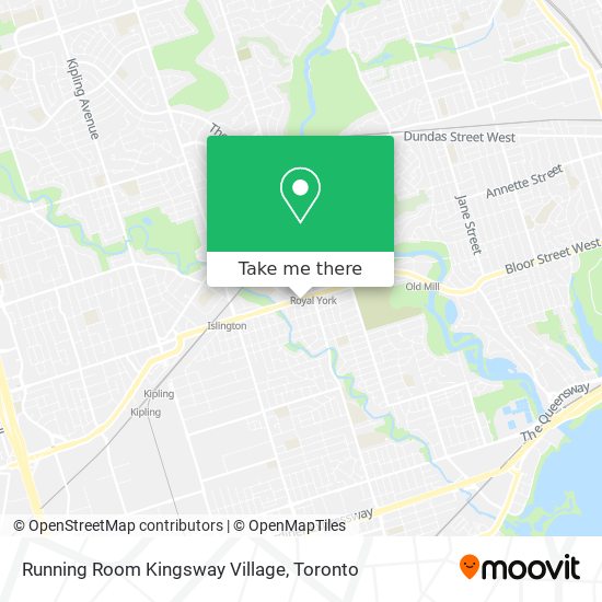 Running Room Kingsway Village map