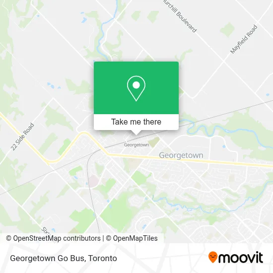 Georgetown Go Bus map