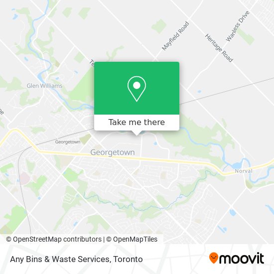 Any Bins & Waste Services map