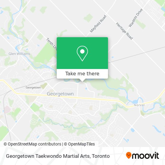 Georgetown Taekwondo Martial Arts map