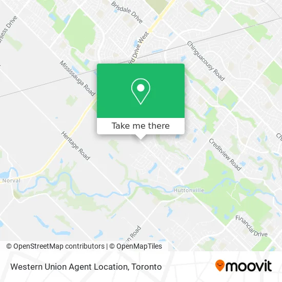 Western Union Agent Location map