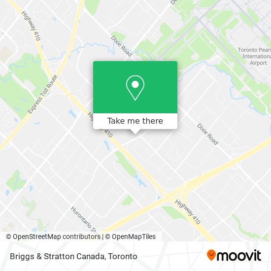 Briggs & Stratton Canada map
