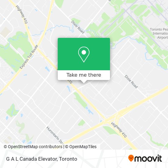 G A L Canada Elevator map