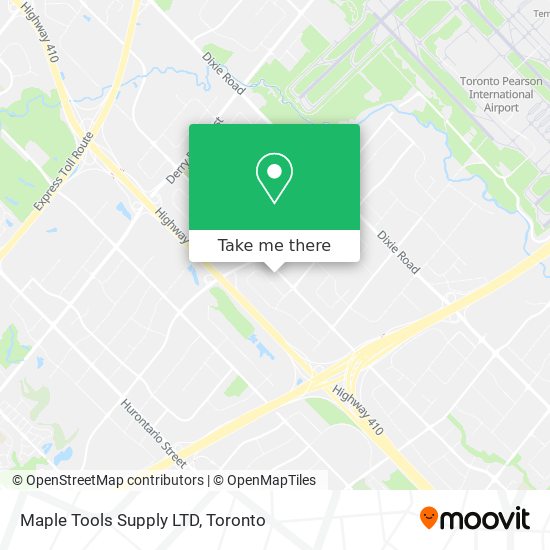 Maple Tools Supply LTD map