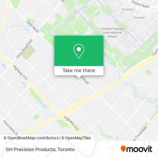 GH Precision Products map