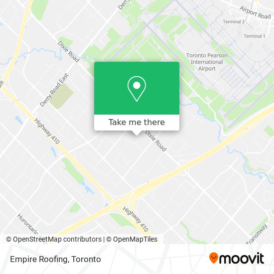 Empire Roofing map