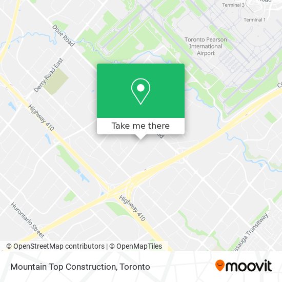 Mountain Top Construction map