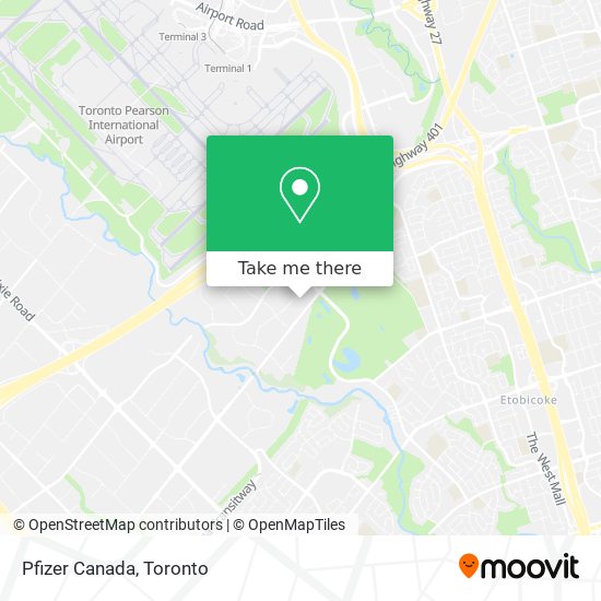 Pfizer Canada map