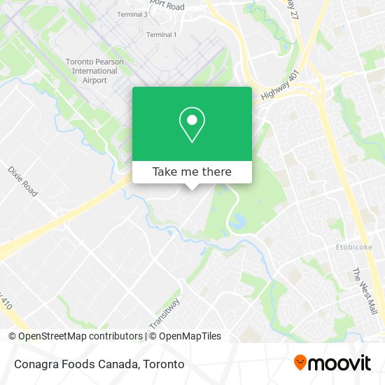 Conagra Foods Canada map
