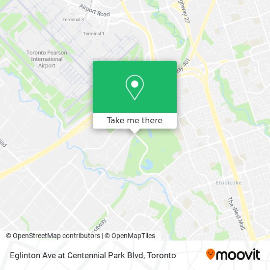 Eglinton Ave at Centennial Park Blvd plan