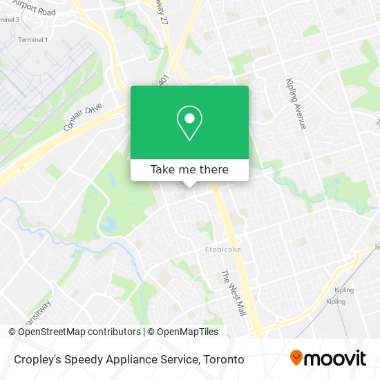 Cropley's Speedy Appliance Service map