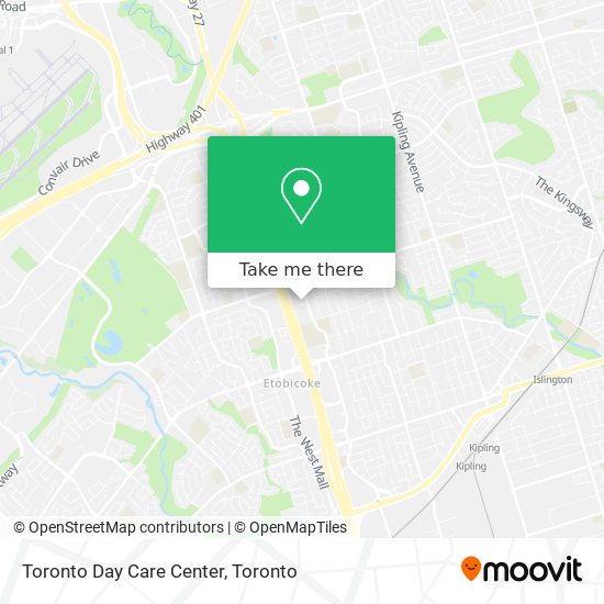 Toronto Day Care Center map