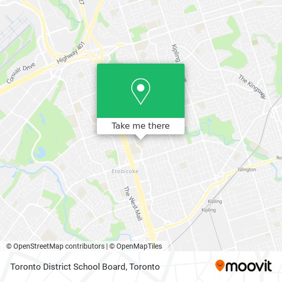 Toronto District School Board map