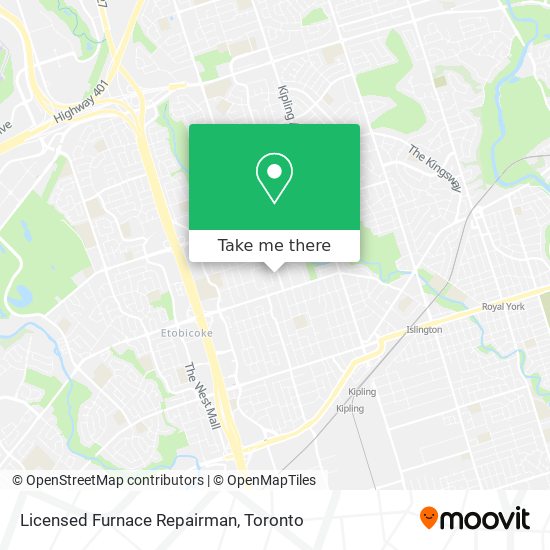 Licensed Furnace Repairman map