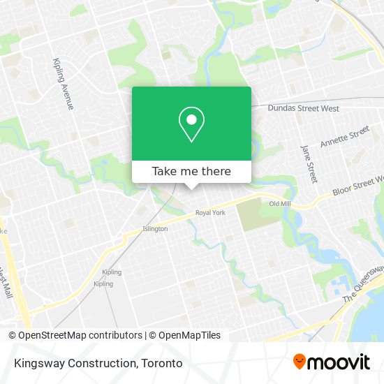 Kingsway Construction map