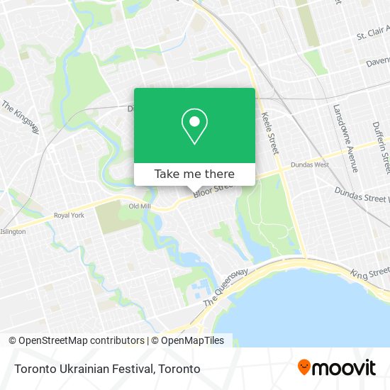 Toronto Ukrainian Festival map