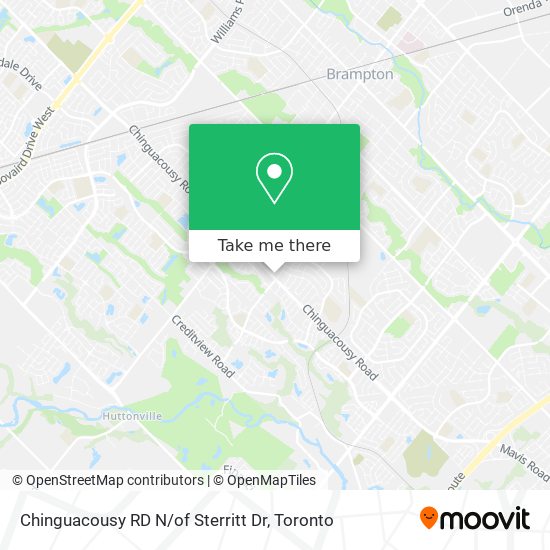 Chinguacousy RD N / of Sterritt Dr map