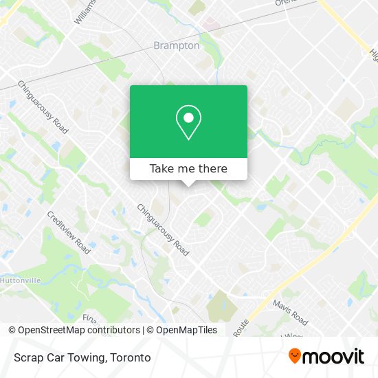 Scrap Car Towing map