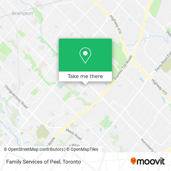 Family Services of Peel map