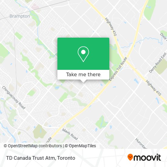 TD Canada Trust Atm map