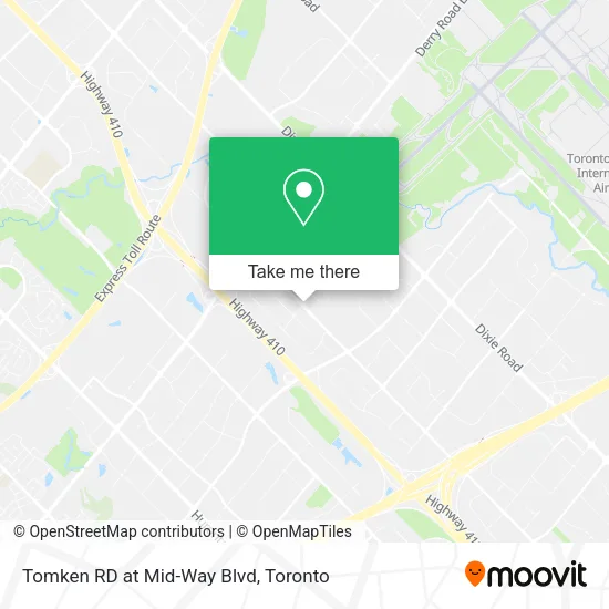 Tomken RD at Mid-Way Blvd map