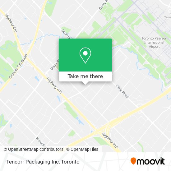 Tencorr Packaging Inc map