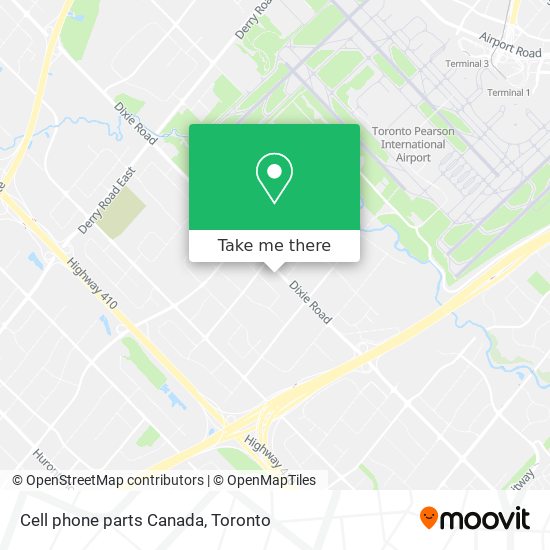Cell phone parts Canada map