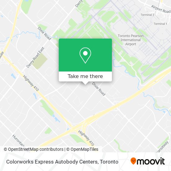 Colorworks Express Autobody Centers map