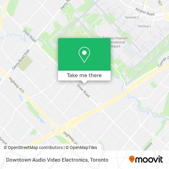 Downtown Audio Video Electronics map