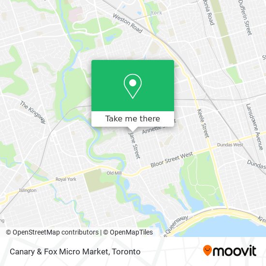 Canary & Fox Micro Market map