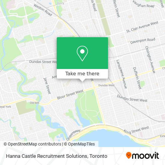 Hanna Castle Recruitment Solutions map