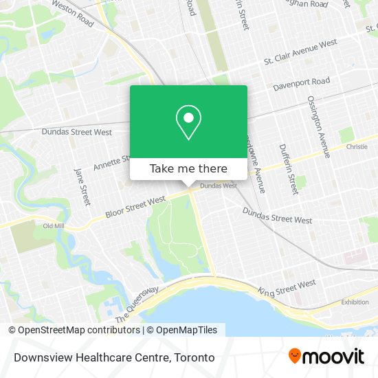 Downsview Healthcare Centre map