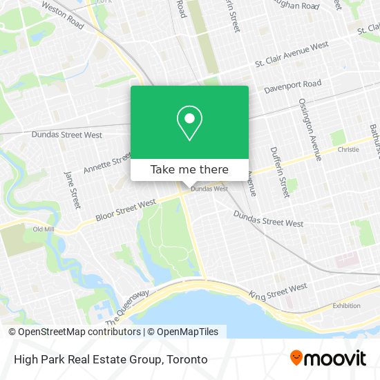 High Park Real Estate Group map