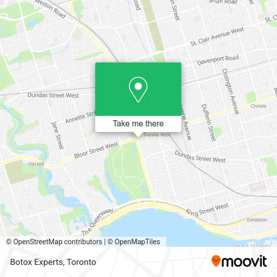Botox Experts map