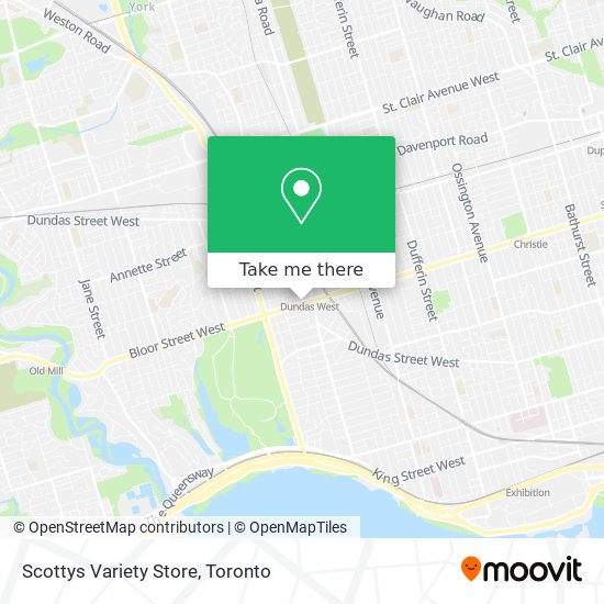 Scottys Variety Store map