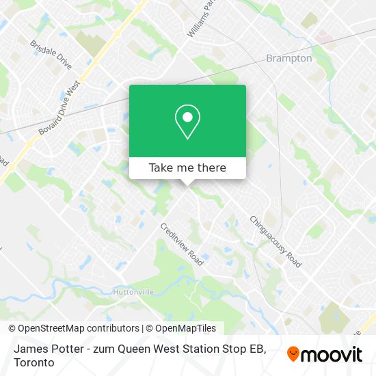 James Potter - zum Queen West Station Stop EB plan