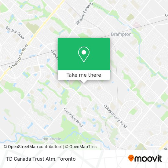 TD Canada Trust Atm map