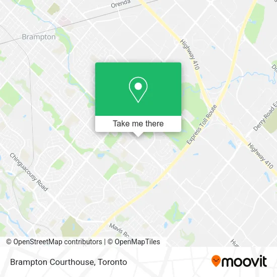 Brampton Courthouse map