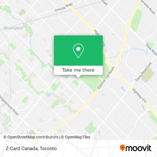 Z-Card Canada map