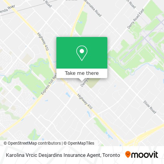 Karolina Vrcic Desjardins Insurance Agent map