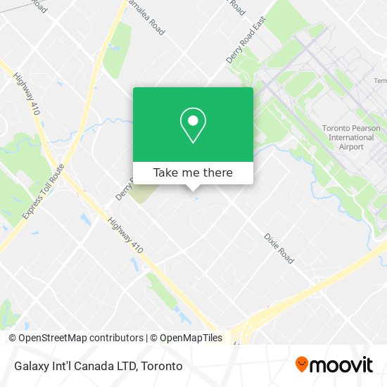 Galaxy Int'l Canada LTD map